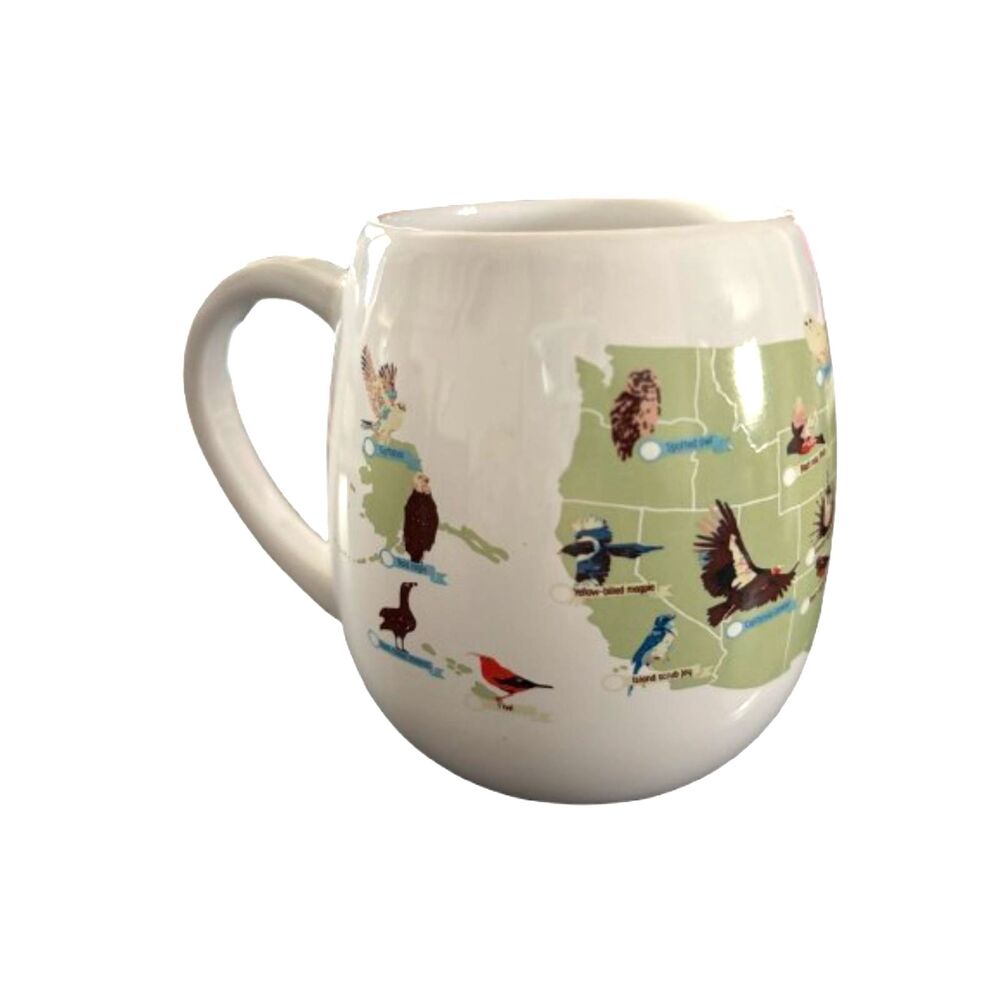 Trouvaille UK/ Poland Bird Lovers State Birds & States Coffee/Tea Ceramic Mug